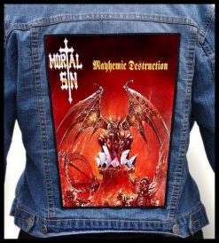 Mortal Sin Mayhemic Destruction - Photo Quality Printed Back Patch