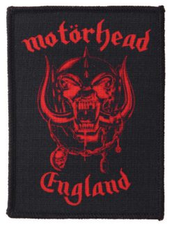 Motorhead England Red 148241 1 - Small Printed Patch
