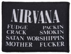 Nirvana Mother Fucker 147785 1 - Small Printed Patch