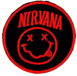 Nirvana Smile Red 33568 1 - Small Printed Patch