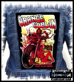 Orange Goblin They Live Hard... - Photo Quality Printed Back Patch