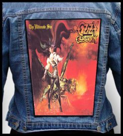 Ozzy Osbourne The Ultimate Sin - Photo Quality Printed Back Patch