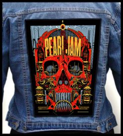 Pearl Jam Red Skull - Photo Quality Printed Back Patch