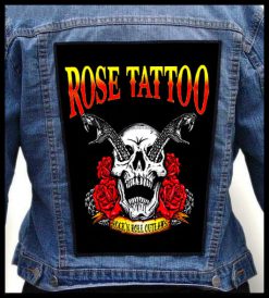 Rose Tattoo Skull - Photo Quality Printed Back Patch
