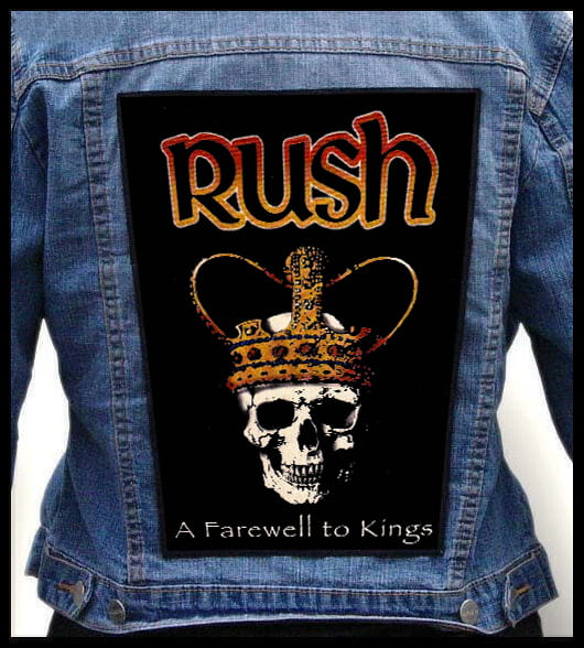 Rush A Farewell To Kings - Photo Quality Printed Back Patch - King Of  Patches