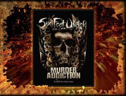 Six Feet Under Murder Addiction 139763 1 - Small Printed Patch