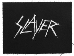 Slayer New Logo White 151360 1 - Small Printed Patch
