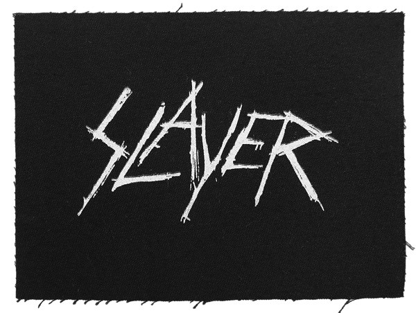 Slayer New Logo White 151360 1 - Small Printed Patch