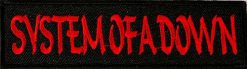 System Of A Down Red Logo 131371 1 - Small Printed Patch