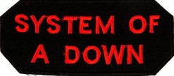 System Of A Down Red Logo 33569 1 - Small Printed Patch