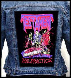 Testament Malpractice - Photo Quality Printed Back Patch