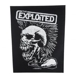 The Exploited Vintage Skull - Photo Quality Printed Back Patch