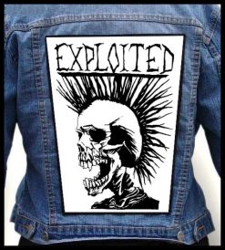 The Exploited [White] - Photo Quality Printed Back Patch