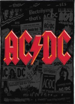 Ac Dc Logo - Monster Size Printed Back Patch (30x41cm - 11.7x 16.1inch)