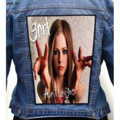 Avril Lavigne 01 - Photo Quality Printed Back Patch