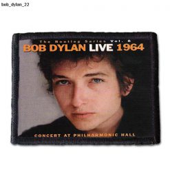 Bob Dylan 22 - Small Printed Patch