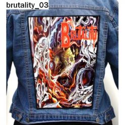 Brutality 03 - Photo Quality Printed Back Patch
