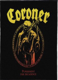 Coroner Pfd - Monster Size Printed Back Patch (30x41cm - 11.7x 16.1inch)