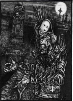 Darkthrone Foad - Monster Size Printed Back Patch (30x41cm - 11.7x 16.1inch)