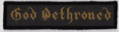 God Dethroned Logo - Small Printed Patch