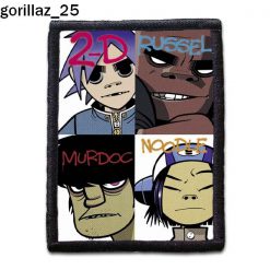 Gorillaz 25 - Small Printed Patch