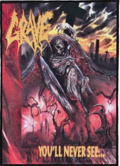 Grave Yns - Monster Size Printed Back Patch (30x41cm - 11.7x 16.1inch)