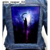 Grim Reaper 02 - Photo Quality Printed Back Patch