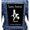 Hate Forest 01 - Photo Quality Printed Back Patch