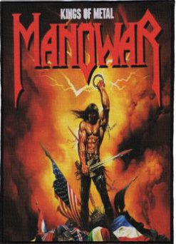 Manowar Kom - Monster Size Printed Back Patch (30x41cm - 11.7x 16.1inch)