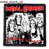 Metal Church 10 - Small Printed Patch