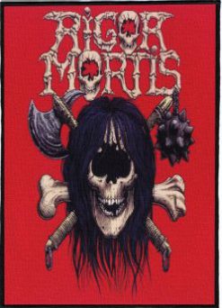 Rigor Mortis Logo - Monster Size Printed Back Patch (30x41cm - 11.7x 16.1inch)