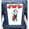 Rose Tattoo 02 - Photo Quality Printed Back Patch
