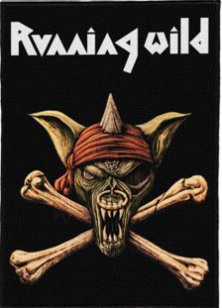 Running Wild Logo - Monster Size Printed Back Patch (30x41cm - 11.7x 16.1inch)