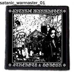 Satanic Warmaster 01 - Small Printed Patch