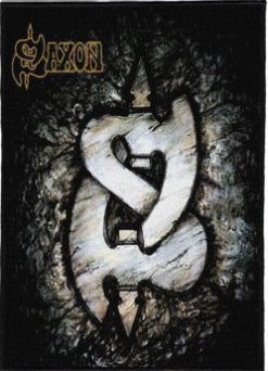 Saxon Logo - Monster Size Printed Back Patch (30x41cm - 11.7x 16.1inch)