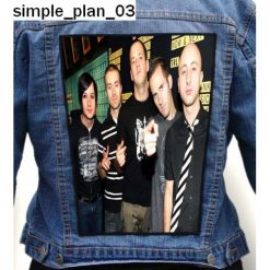 Simple Plan 03 - Photo Quality Printed Back Patch