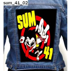 Sum 41 02 - Photo Quality Printed Back Patch