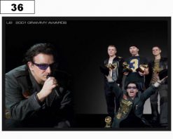 U2 Grammy Award 10043 - Small Printed Patch