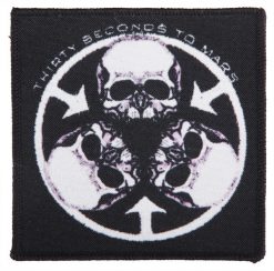 30 Seconds To Mars Skull 148585 1 - Small Printed Patch