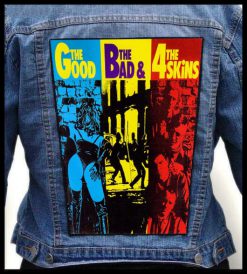 4 Skins The Good, The Bad & The 4 Skins - Photo Quality Printed Back Patch