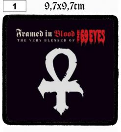 69 Eyes Framed In Blood (01) - Small Printed Patch