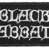 Black Sabbath Logo White 2507 1 - Small Printed Patch
