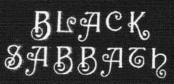 Black Sabbath Logo - Small Printed Patch