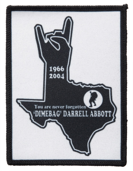 Dimebag Darrell Rip 1966 2004 148704 1 - Small Printed Patch