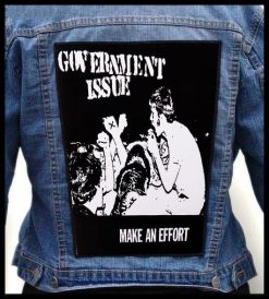 Government Issue Make An Effort - Photo Quality Printed Back Patch