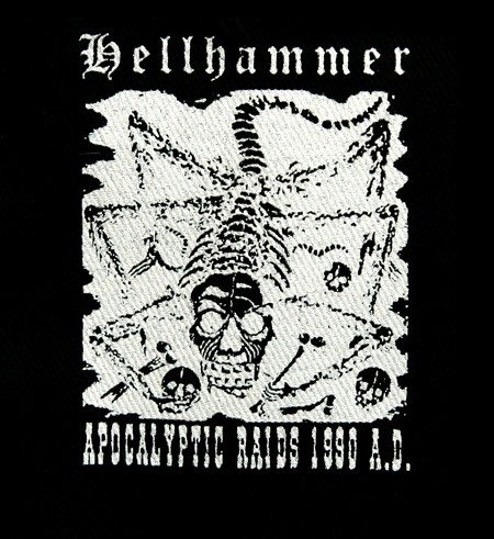 Hellhammer Apocalyptic Raids 1990 A D 103465 1 - Small Printed Patch