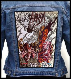 Hirax Hate, Fear And Power - Photo Quality Printed Back Patch