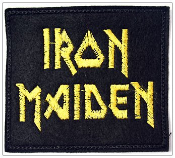 Iron Maiden Logo Yellow 17584 1 - Small Printed Patch