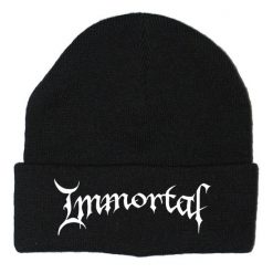 Immortal - Embroidery Warm Knit Winter Cap