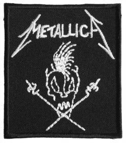 Metallica Skull White 2152 1 - Small Printed Patch